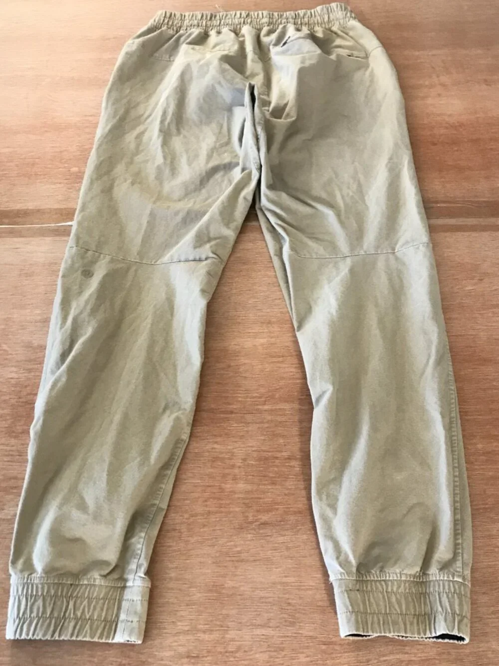 Lululemon ABC Athletic Jogger Men M Brown Mid Rise Zip Pocket Tie Waist Sports
